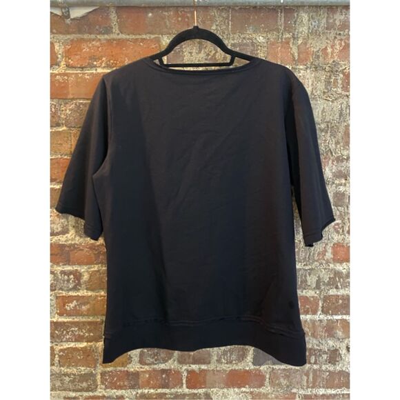 Authentic IOWA HAWKEYES Black Evelyn 3/4 Sleeve with Hawkeye Embroidered Emblem - Picture 6 of 13